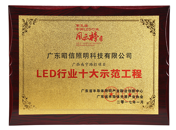 LED行业十大示范工程