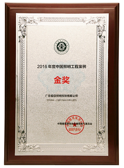 2016年度中国照明工程案例金奖